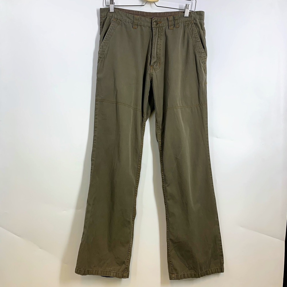 KAVU Men's Khaki Cargo Pants Relaxed Fit Size 34‎ Cotton Twill